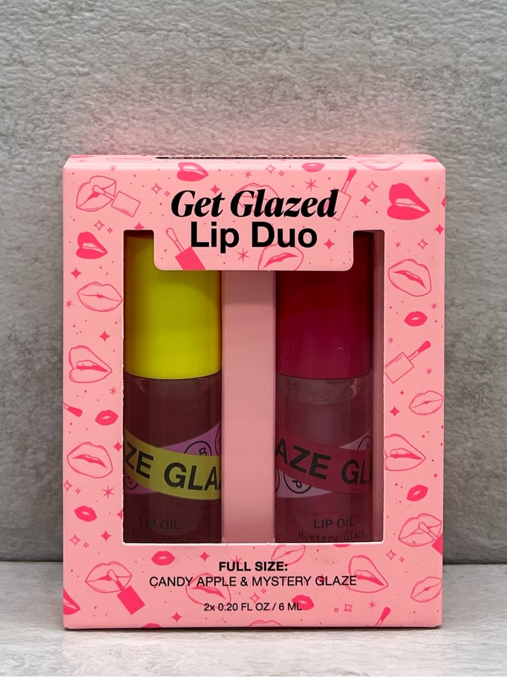 🔥 $12 Innbeauty Project Iconic Lips Glaze Duo Lip Set Candy Apple/Mystery Glaze